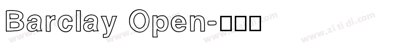Barclay Open字体转换